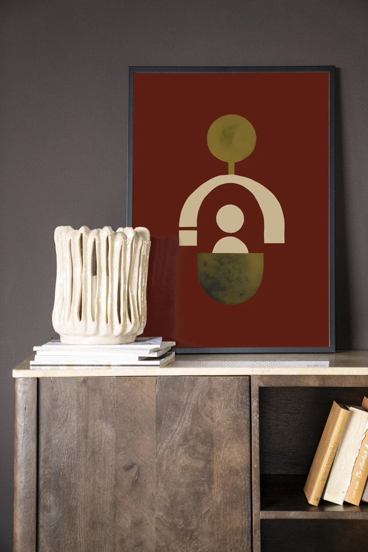 Forma 2 Red - Moderne Wanddecoratie | Artprint, Glass Art & Wandkleed