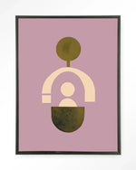 Forma 2 Lilac - Moderne Wanddecoratie | Artprint, Glass Art & Wandkleed