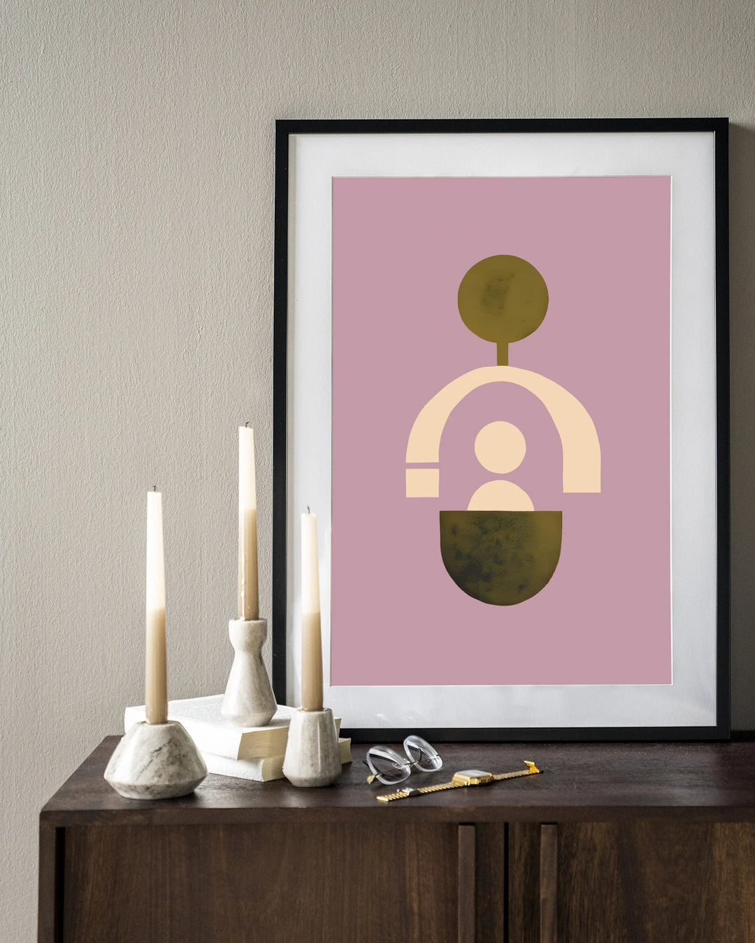 Forma 2 Lilac - Moderne Wanddecoratie | Artprint, Glass Art & Wandkleed