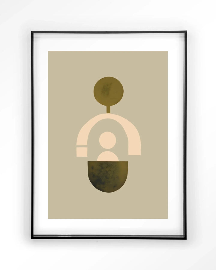 Forma 2 Beige - Moderne Wanddecoratie | Artprint, Glass Art & Wandkleed
