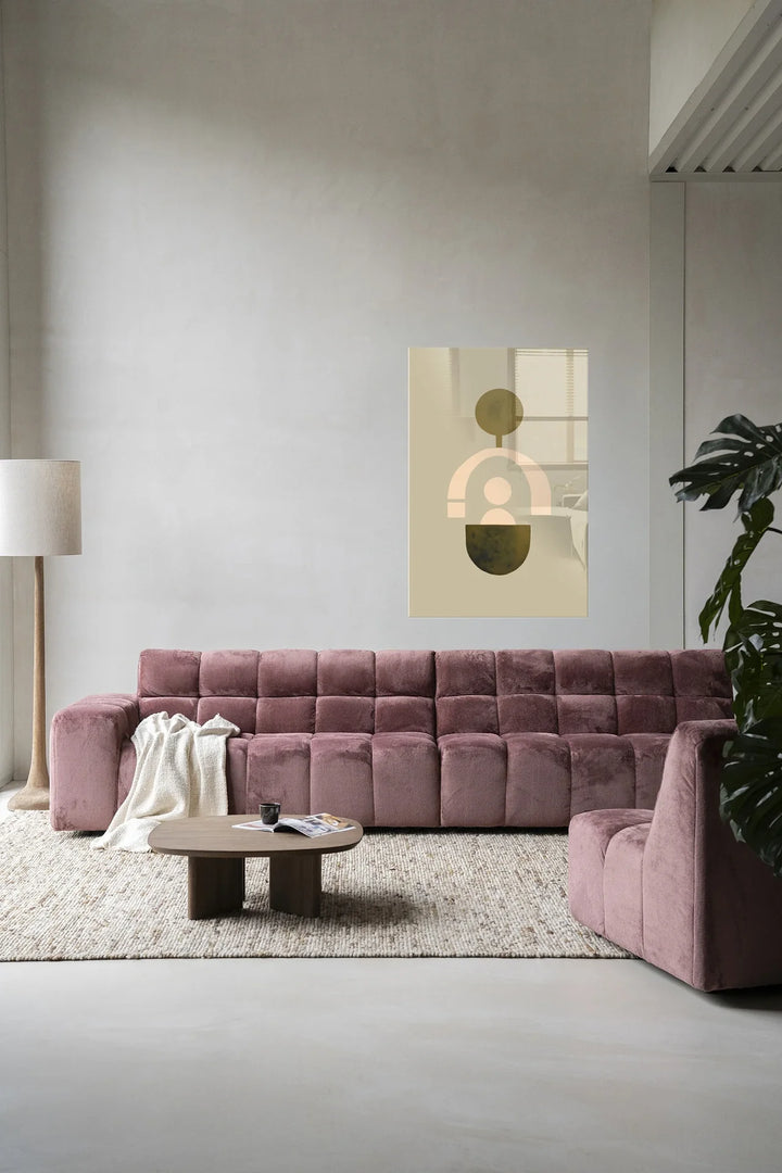 Forma 2 Beige - Moderne Wanddecoratie | Artprint, Glass Art & Wandkleed
