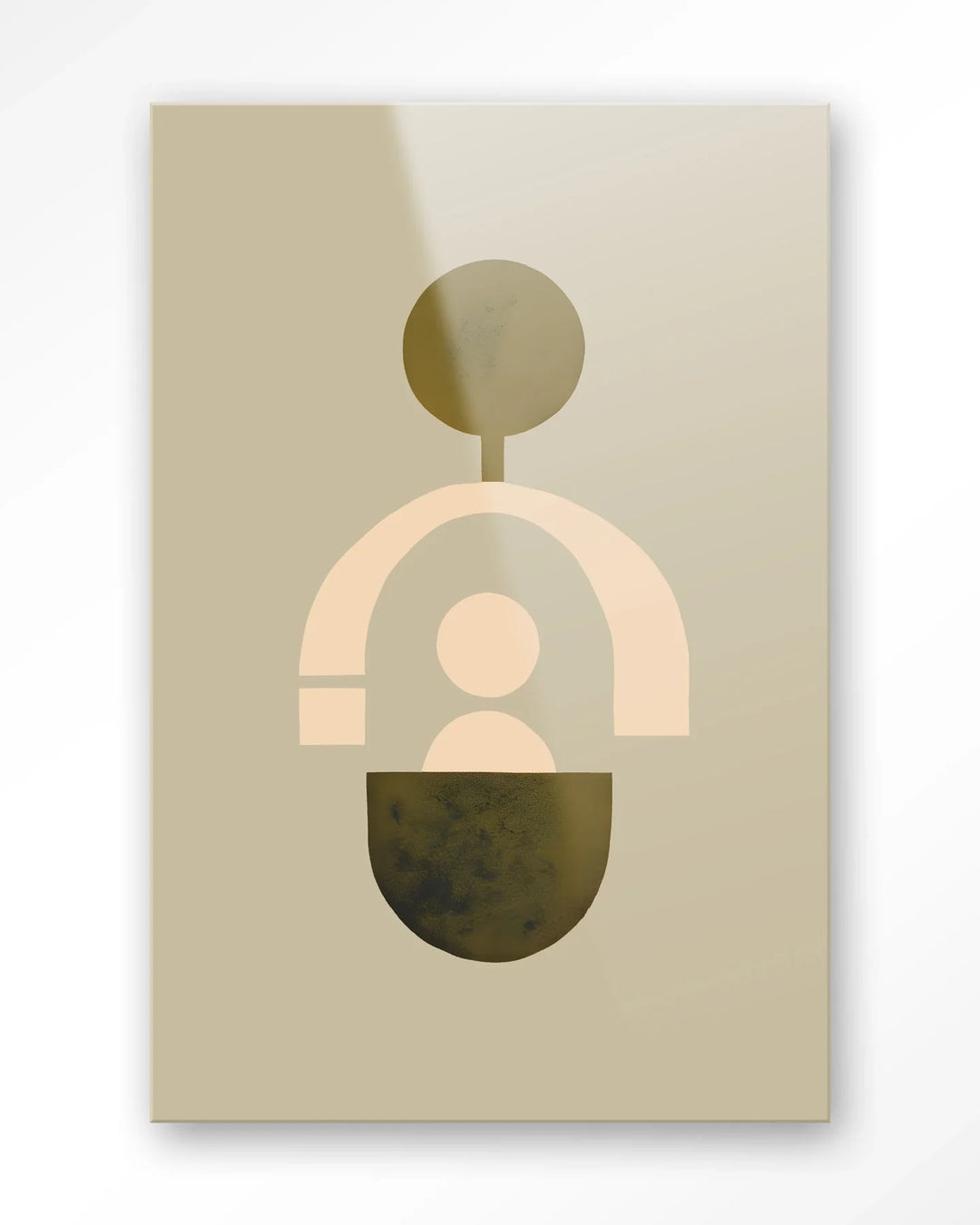 Forma 2 Beige - Moderne Wanddecoratie | Artprint, Glass Art & Wandkleed