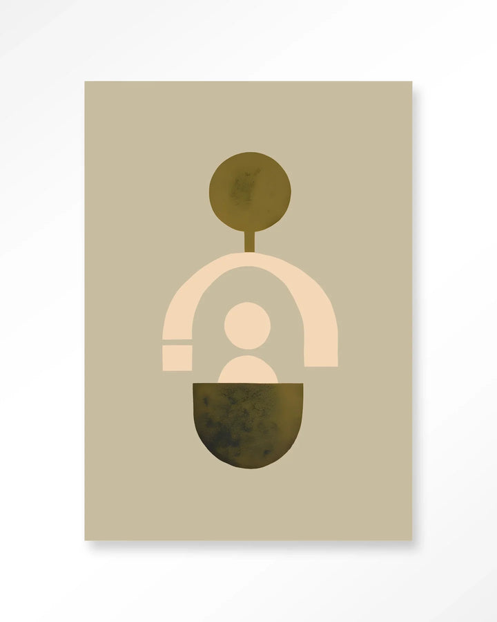 Forma 2 Beige - Moderne Wanddecoratie | Artprint, Glass Art & Wandkleed
