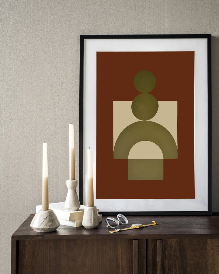Forma 3 Red - Moderne Wanddecoratie | Artprint, Glass Art & Wandkleed