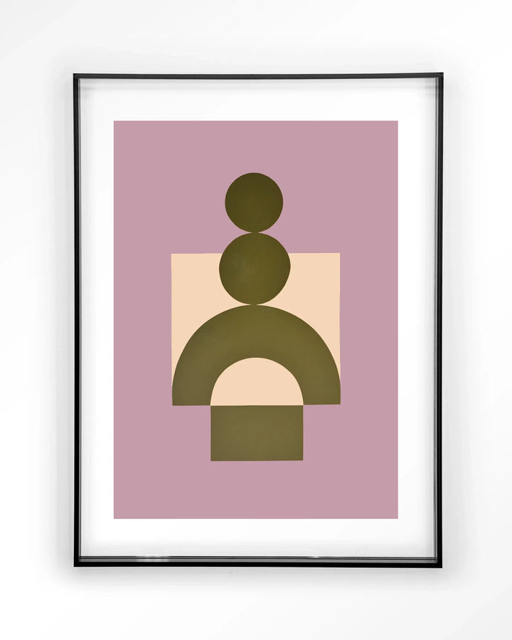 Forma 3 Lilac - Moderne Wanddecoratie | Artprint, Glass Art & Wandkleed