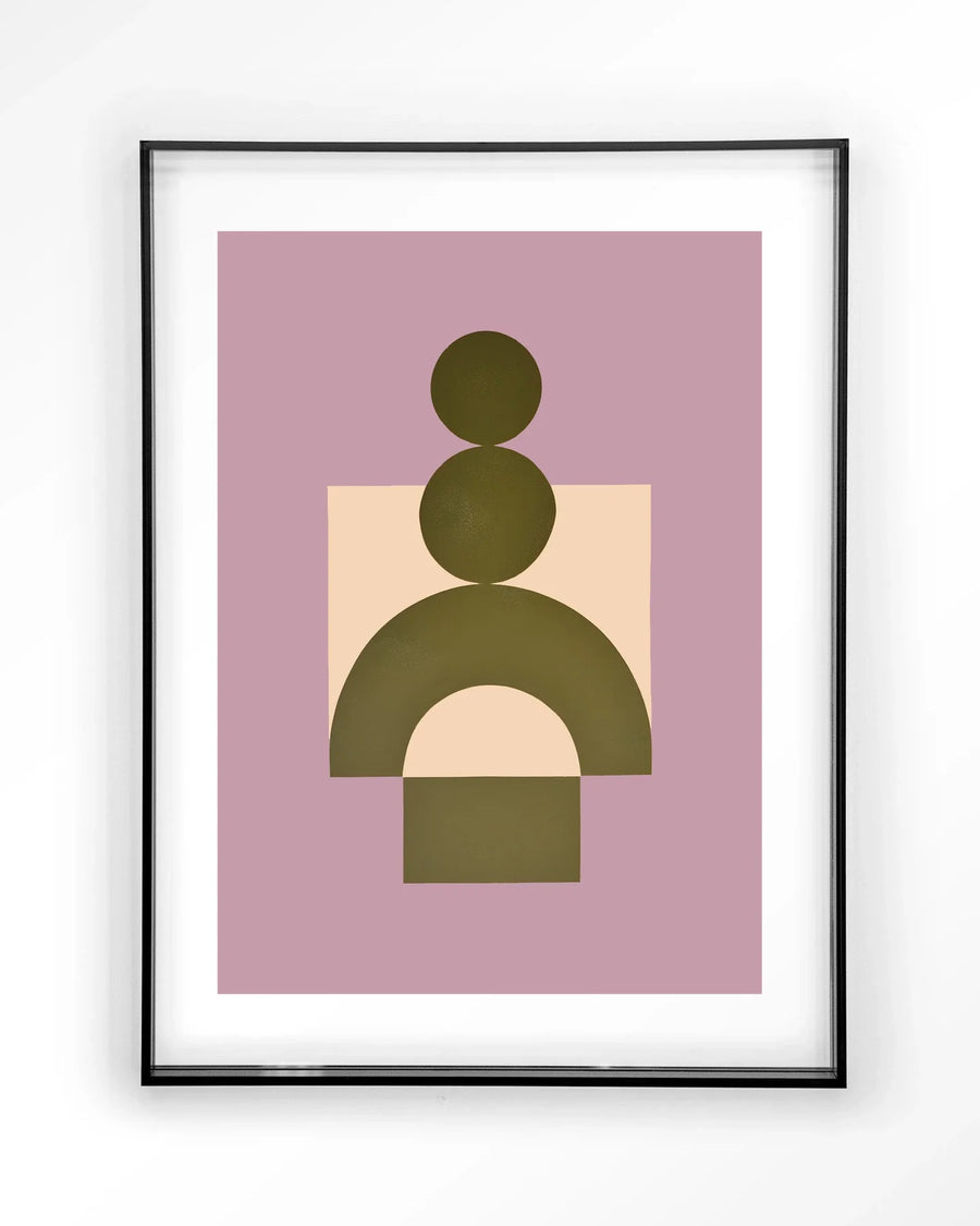 Forma 3 Lilac - Moderne Wanddecoratie | Artprint, Glass Art & Wandkleed