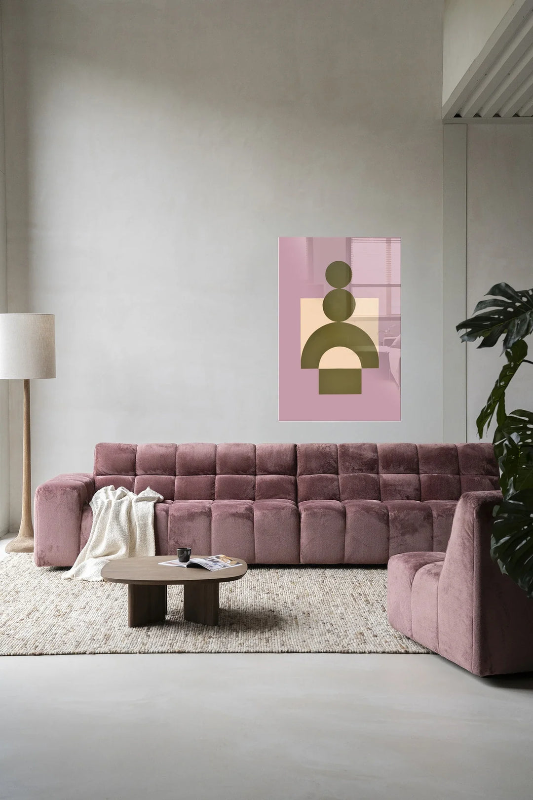 Forma 3 Lilac - Moderne Wanddecoratie | Artprint, Glass Art & Wandkleed