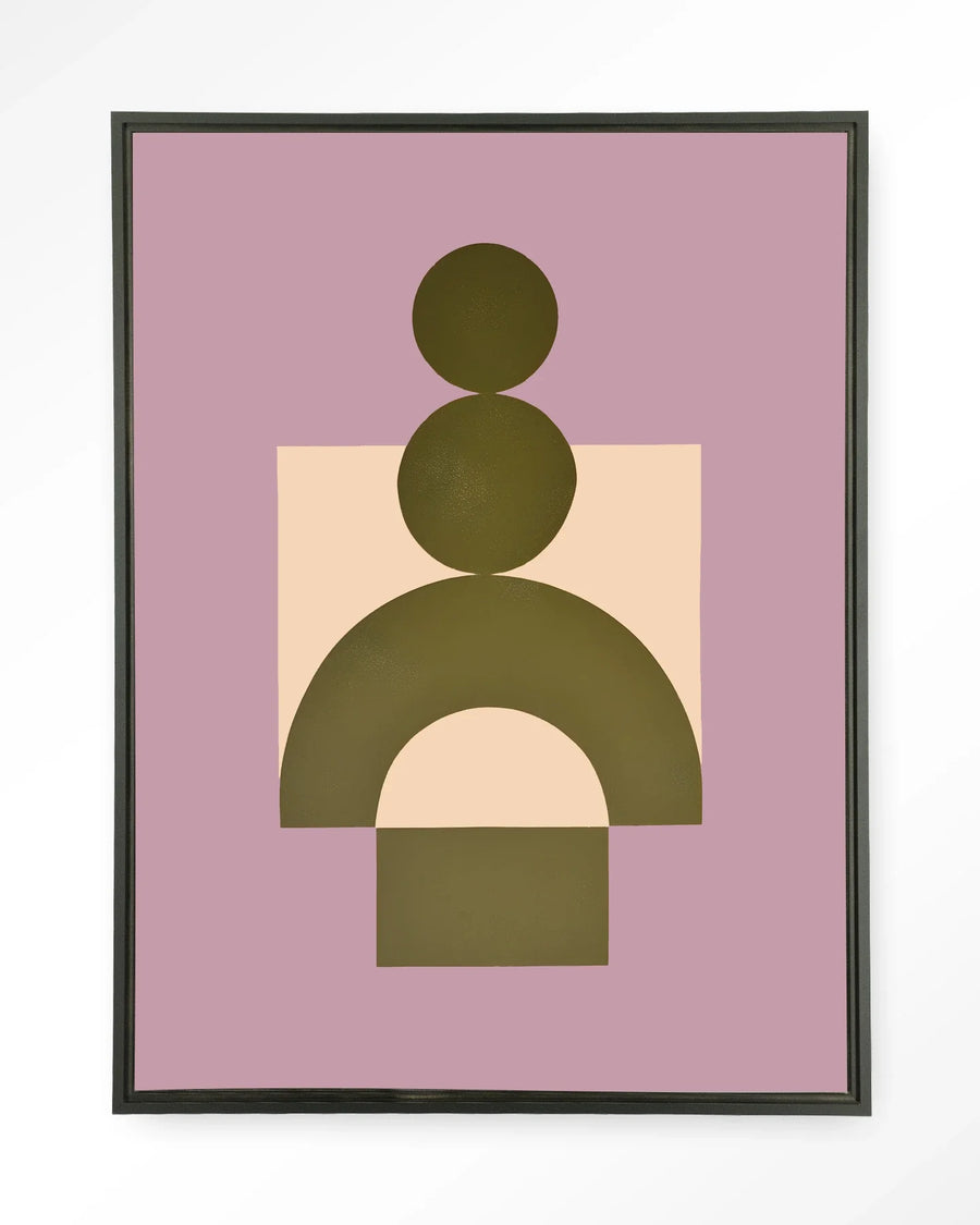 Forma 3 Lilac - Moderne Wanddecoratie | Artprint, Glass Art & Wandkleed