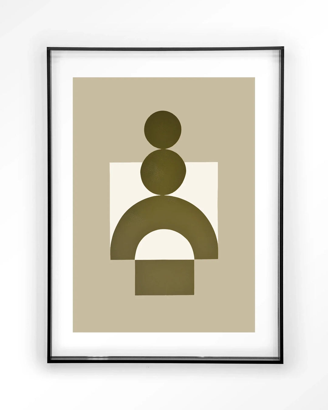 Forma 3 Beige - Moderne Wanddecoratie | Artprint, Glass Art & Wandkleed