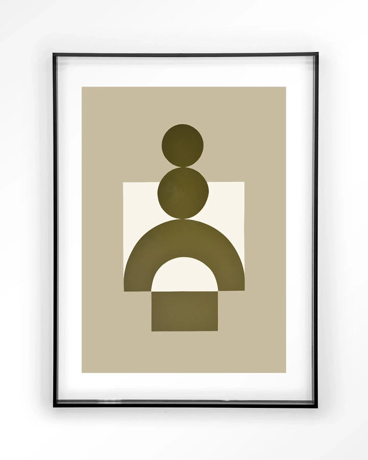 Forma 3 Beige - Moderne Wanddecoratie | Artprint, Glass Art & Wandkleed