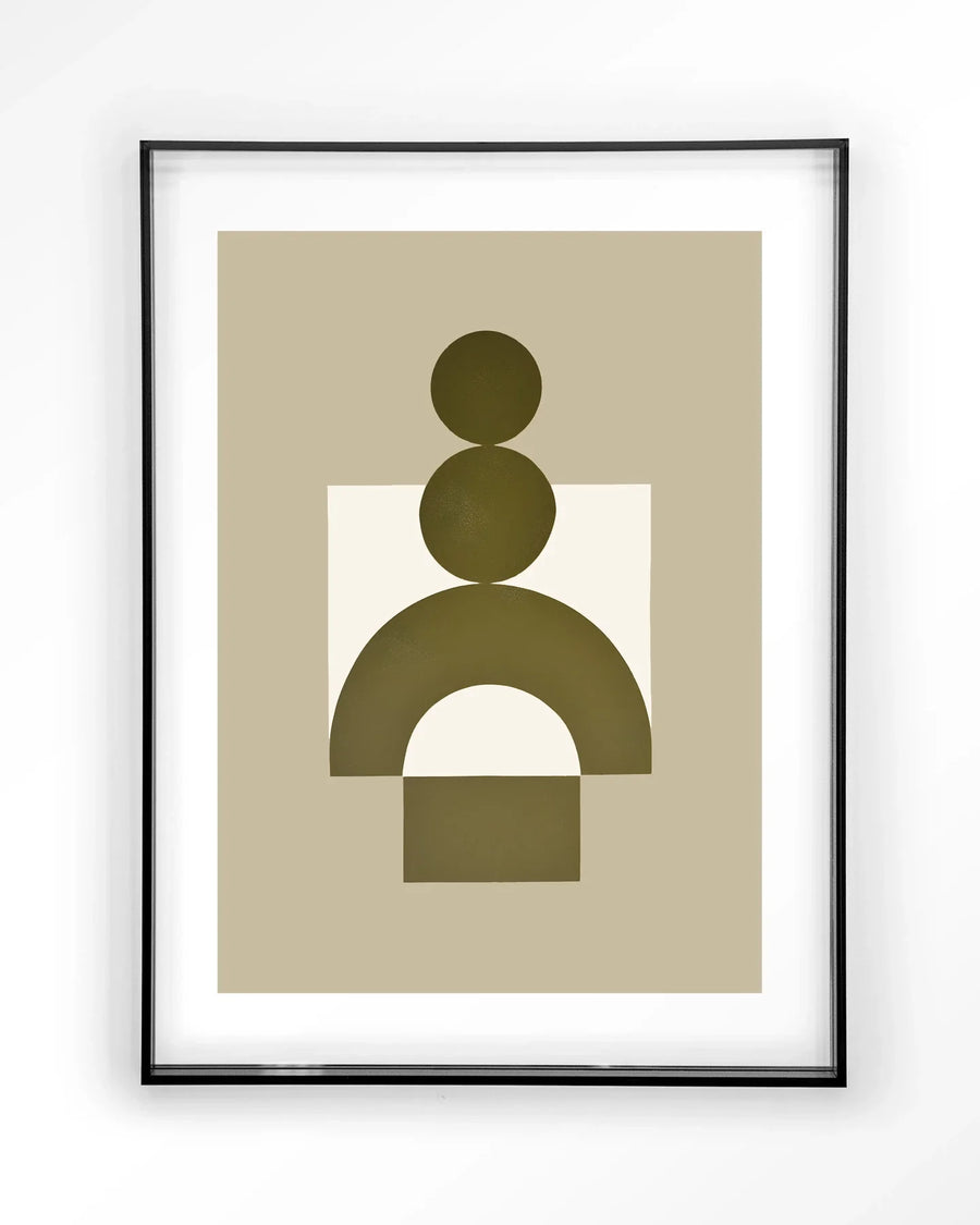 Forma 3 Beige - Moderne Wanddecoratie | Artprint, Glass Art & Wandkleed