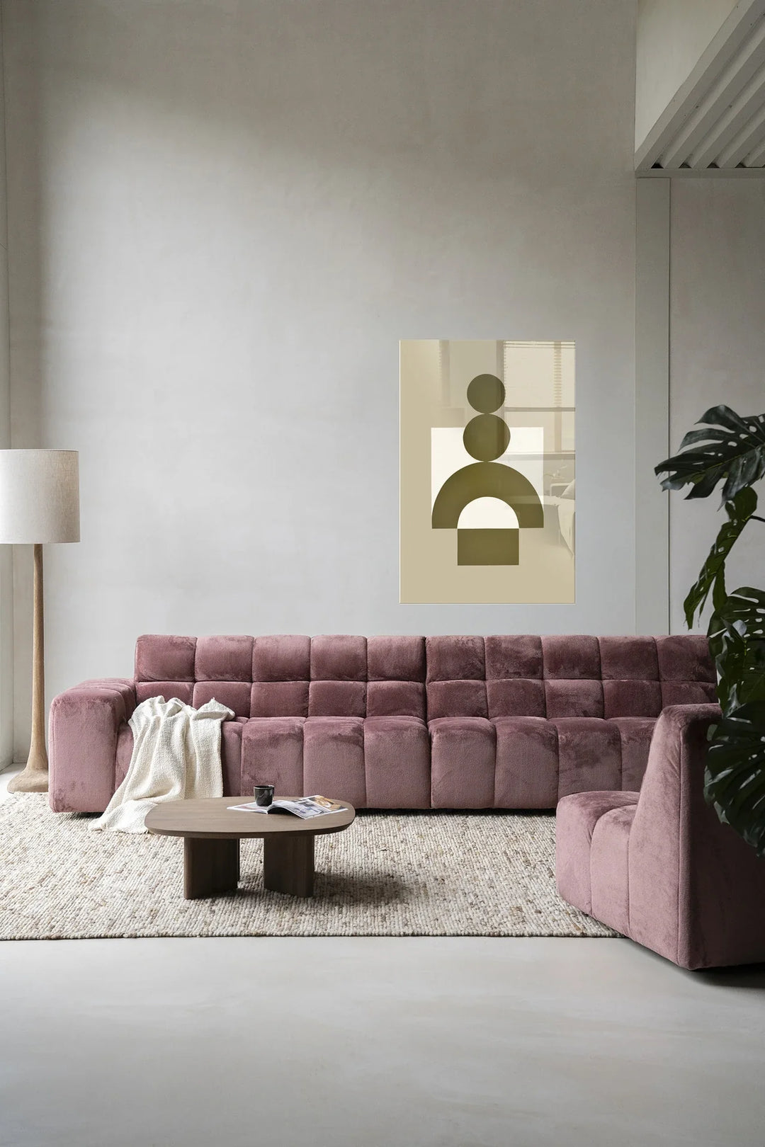 Forma 3 Beige - Moderne Wanddecoratie | Artprint, Glass Art & Wandkleed