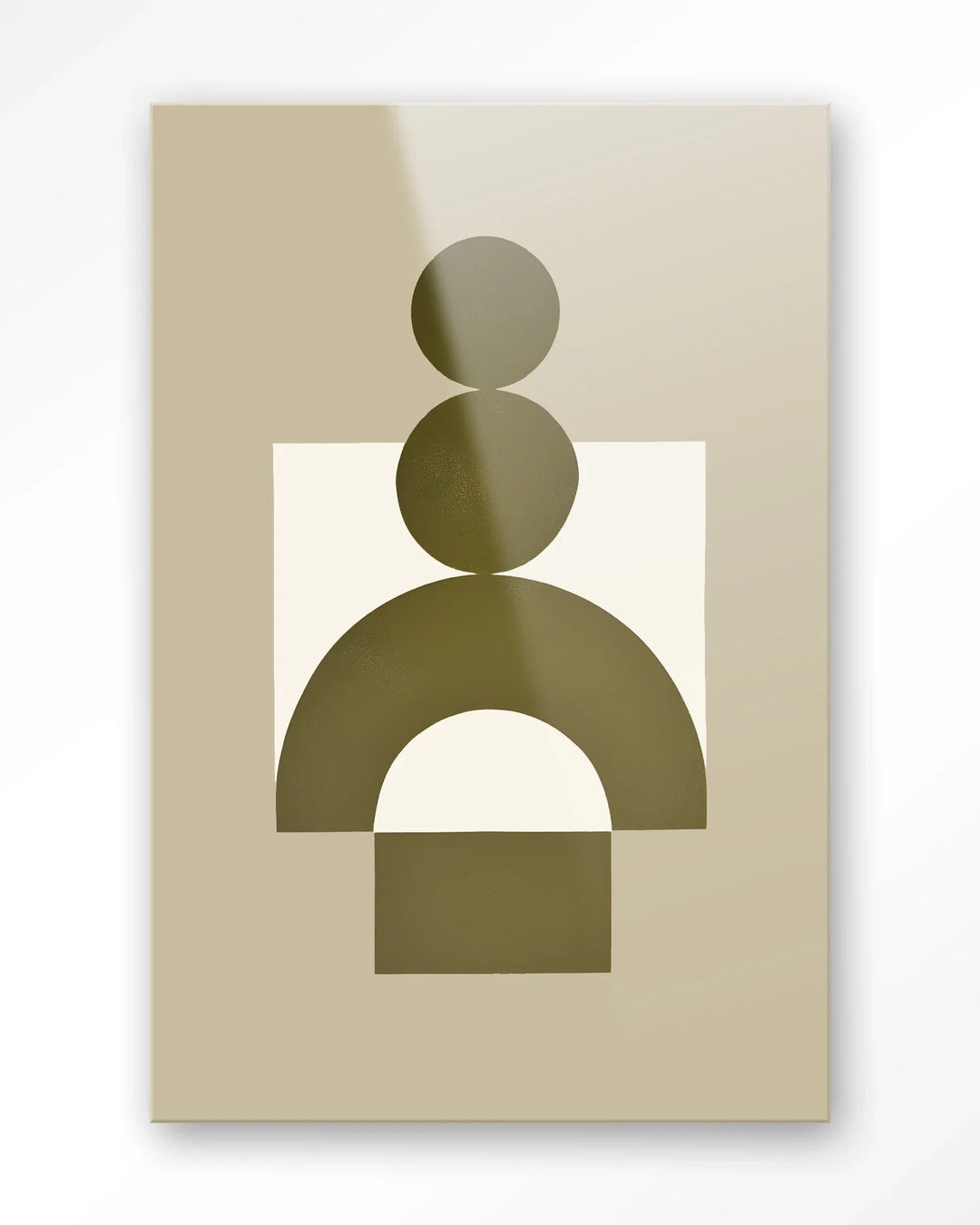 Forma 3 Beige - Moderne Wanddecoratie | Artprint, Glass Art & Wandkleed