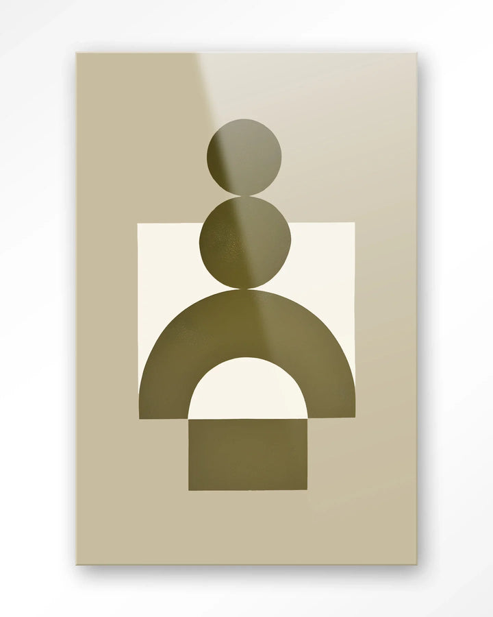 Forma 3 Beige - Moderne Wanddecoratie | Artprint, Glass Art & Wandkleed