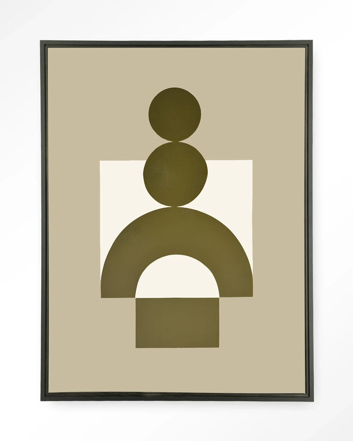 Forma 3 Beige - Moderne Wanddecoratie | Artprint, Glass Art & Wandkleed