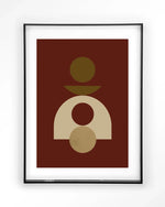 Forma 4 Red - Moderne Wanddecoratie | Artprint, Glass Art & Wandkleed