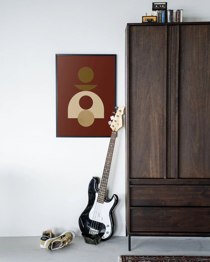 Forma 4 Red - Moderne Wanddecoratie | Artprint, Glass Art & Wandkleed