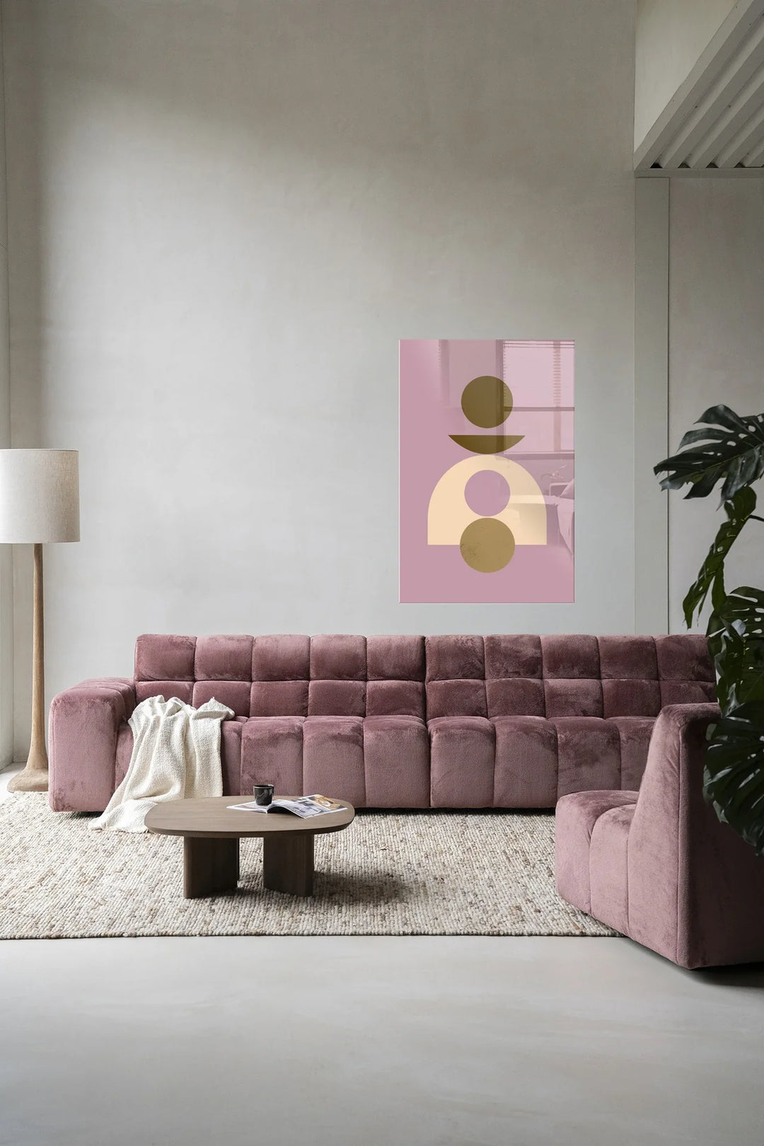 Forma 4 Lilac - Moderne Wanddecoratie | Artprint, Glass Art & Wandkleed