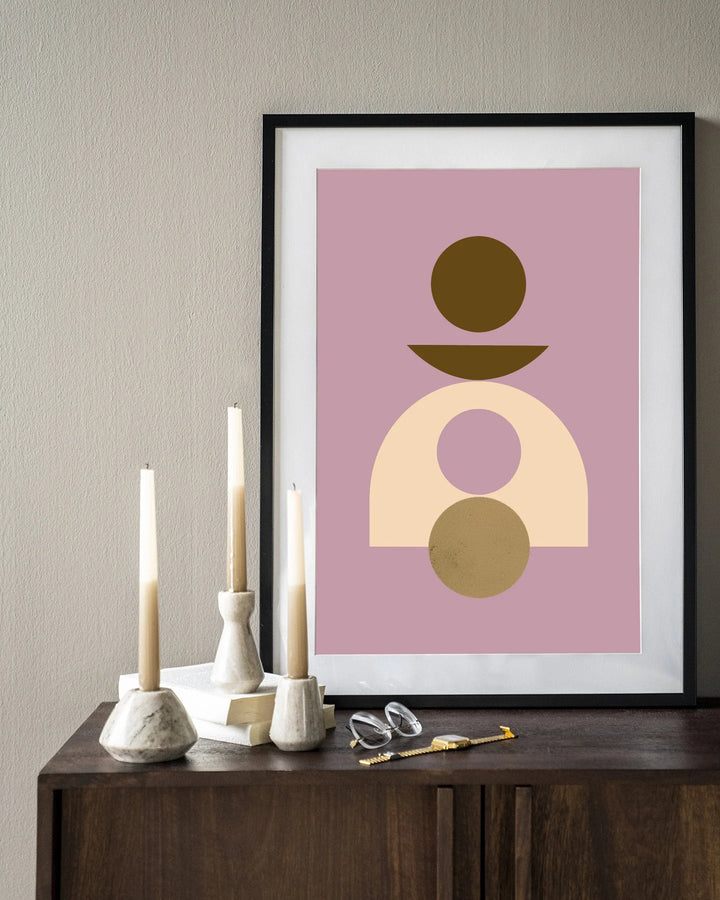 Forma 4 Lilac - Moderne Wanddecoratie | Artprint, Glass Art & Wandkleed