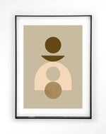 Forma 4 Beige - Moderne Wanddecoratie | Artprint, Glass Art & Wandkleed