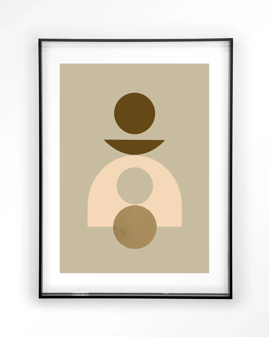 Forma 4 Beige - Moderne Wanddecoratie | Artprint, Glass Art & Wandkleed