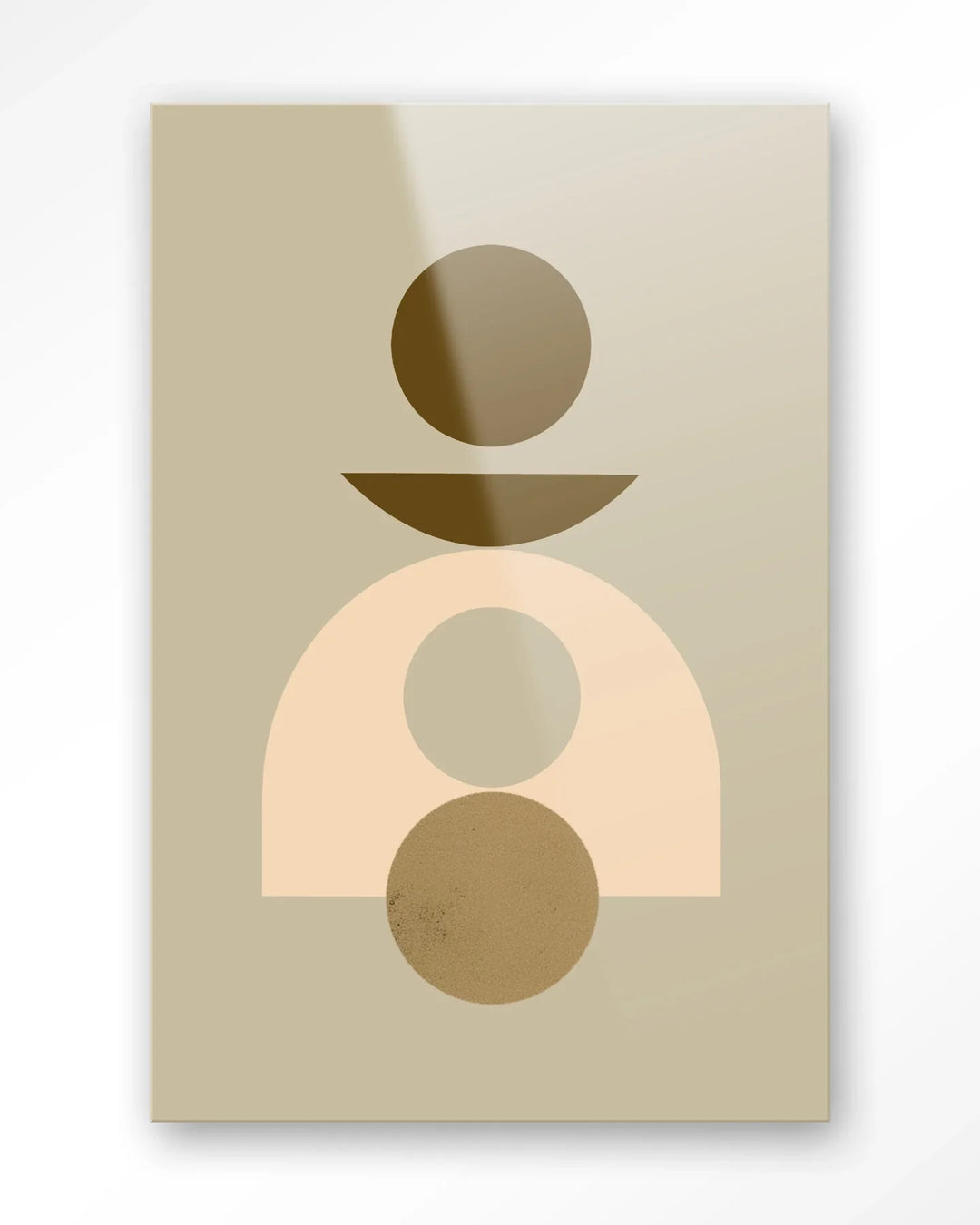 Forma 4 Beige - Moderne Wanddecoratie | Artprint, Glass Art & Wandkleed