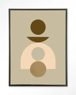 Forma 4 Beige - Moderne Wanddecoratie | Artprint, Glass Art & Wandkleed