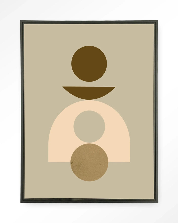 Forma 4 Beige - Moderne Wanddecoratie | Artprint, Glass Art & Wandkleed