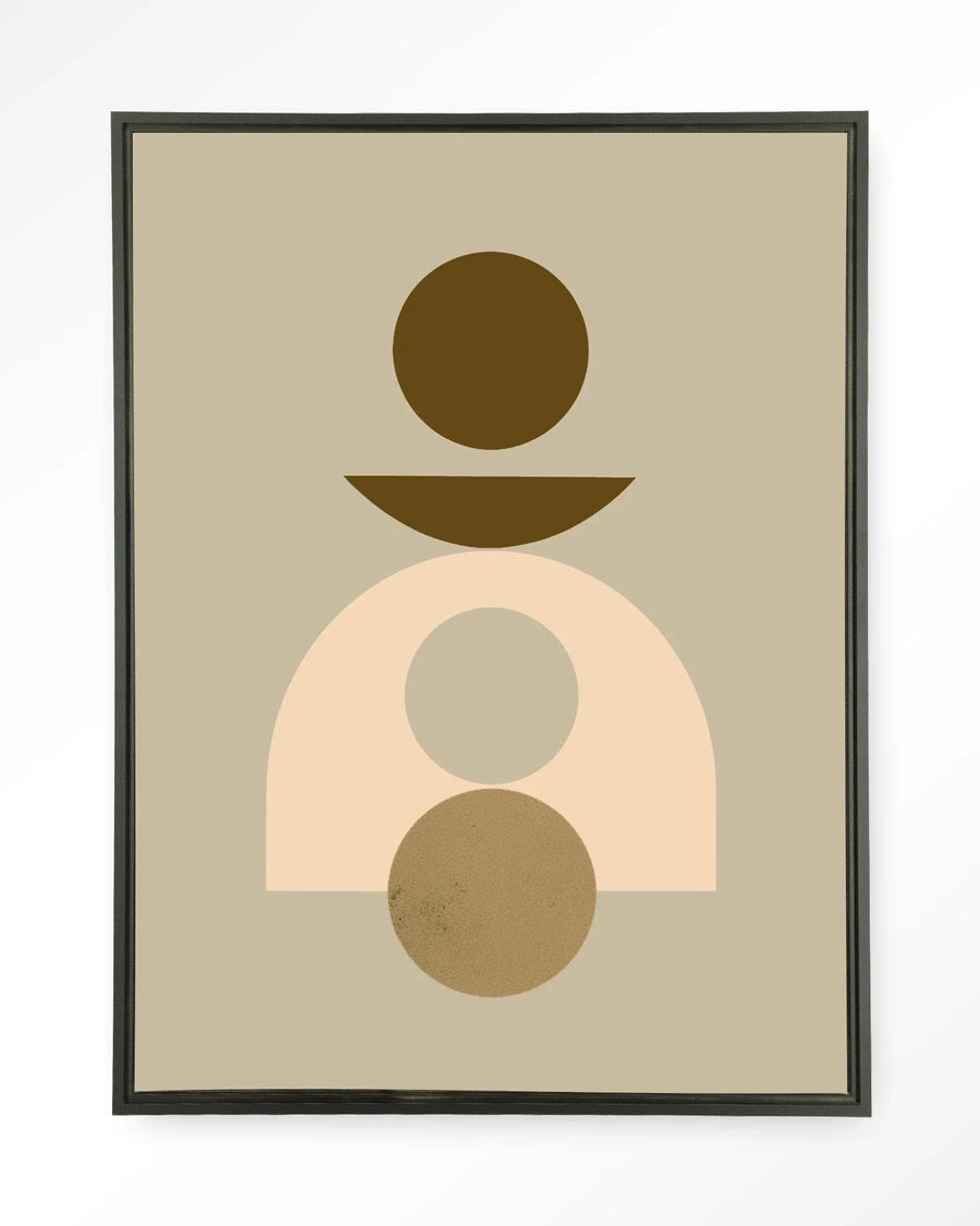 Forma 4 Beige - Moderne Wanddecoratie | Artprint, Glass Art & Wandkleed