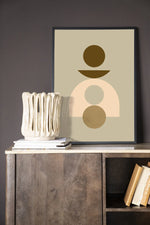 Forma 4 Beige - Moderne Wanddecoratie | Artprint, Glass Art & Wandkleed