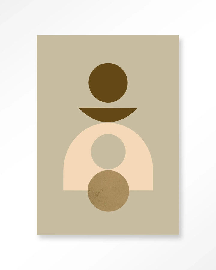 Forma 4 Beige - Moderne Wanddecoratie | Artprint, Glass Art & Wandkleed