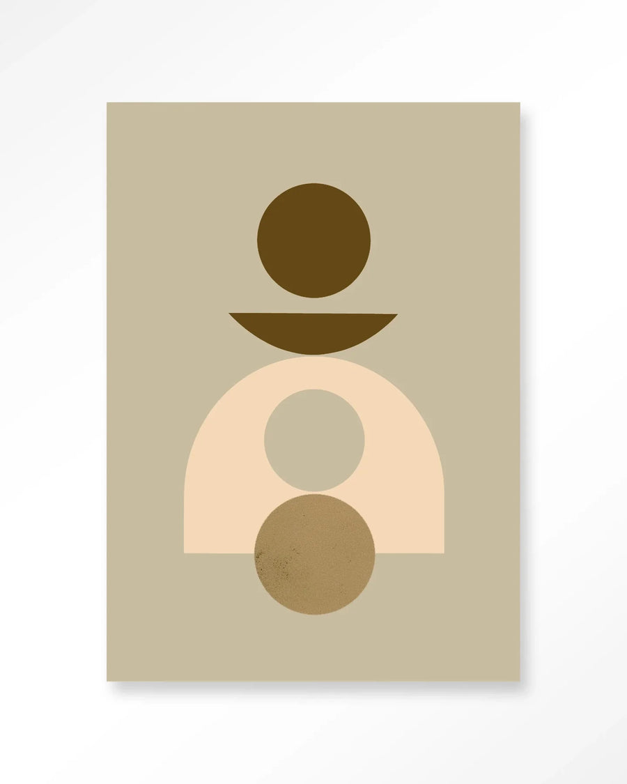 Forma 4 Beige - Moderne Wanddecoratie | Artprint, Glass Art & Wandkleed