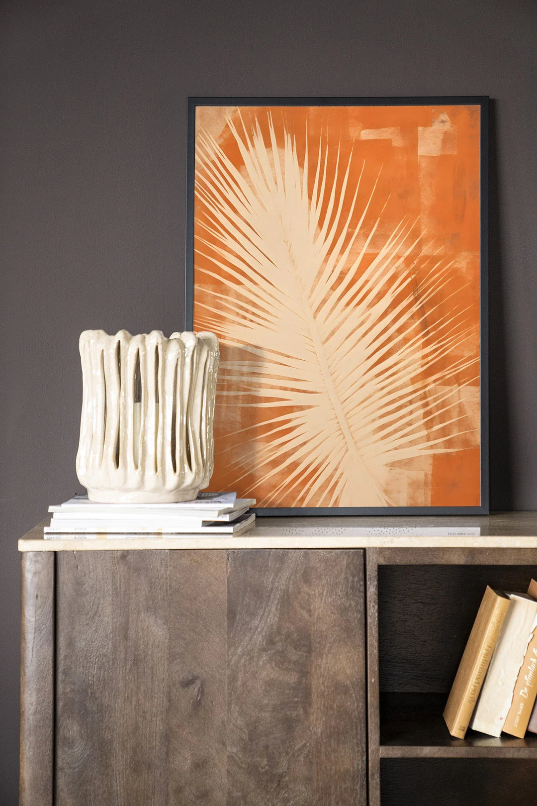 Rusty Leaf - Moderne Wanddecoratie | Artprint, Glass Art & Wandkleed