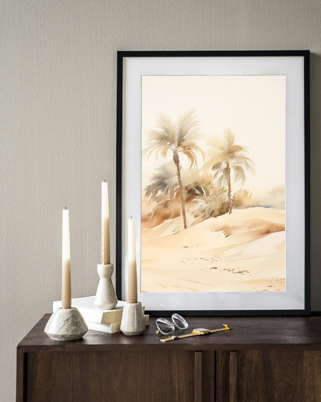 Palm Dust - Moderne Wanddecoratie | Artprint, Glass Art & Wandkleed