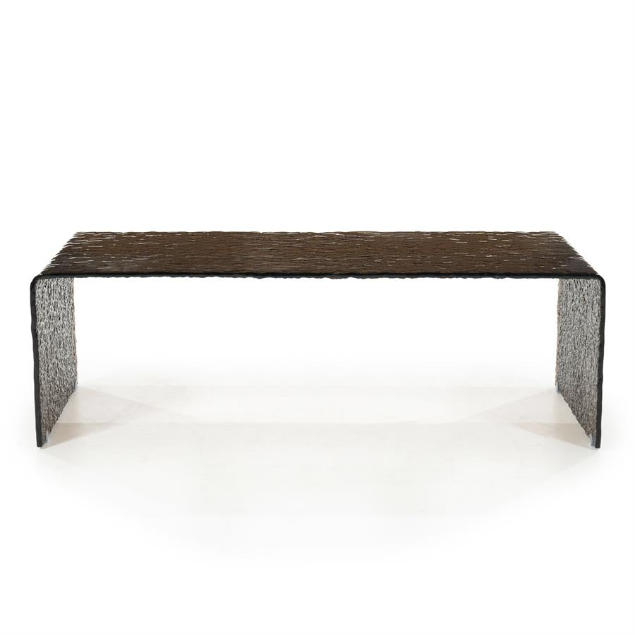 Salontafel Ripple | Bruin Glas