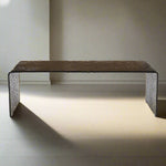 Salontafel Ripple | Bruin Glas