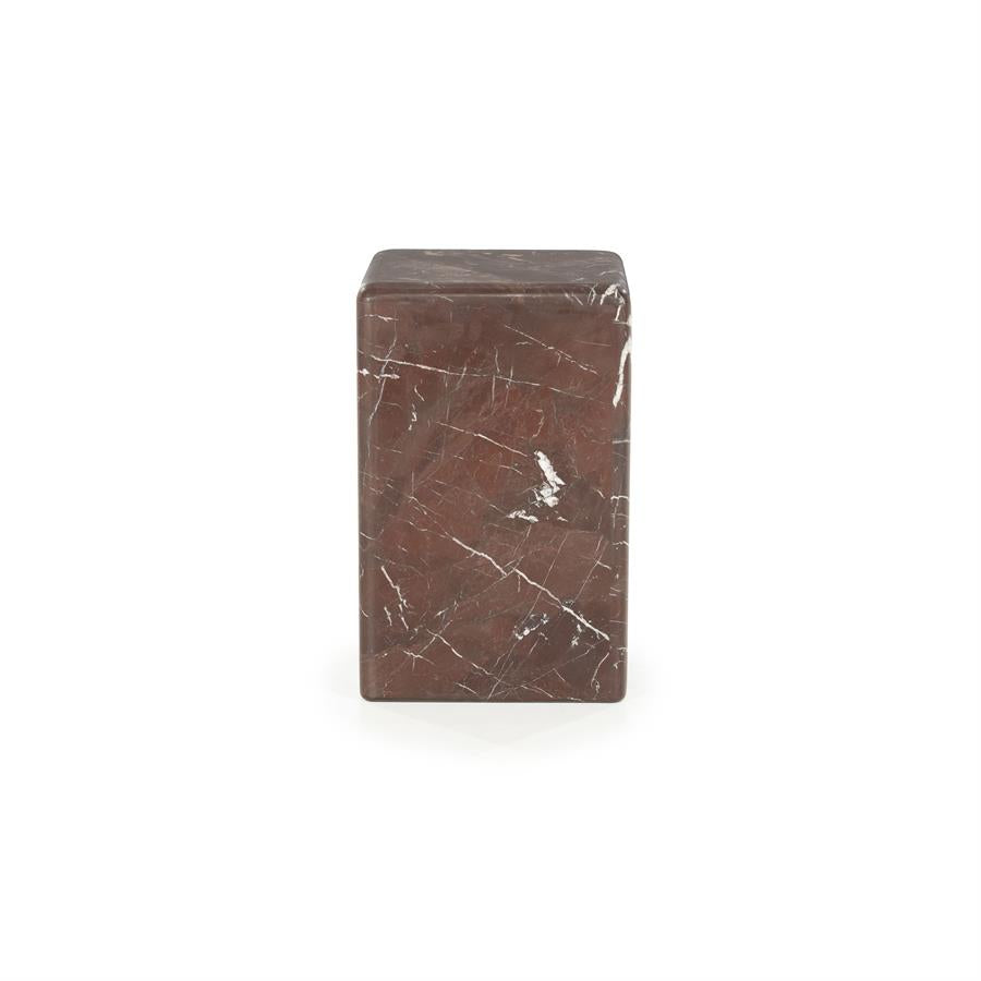 Bijzettafel  Dice | Rood Marmer