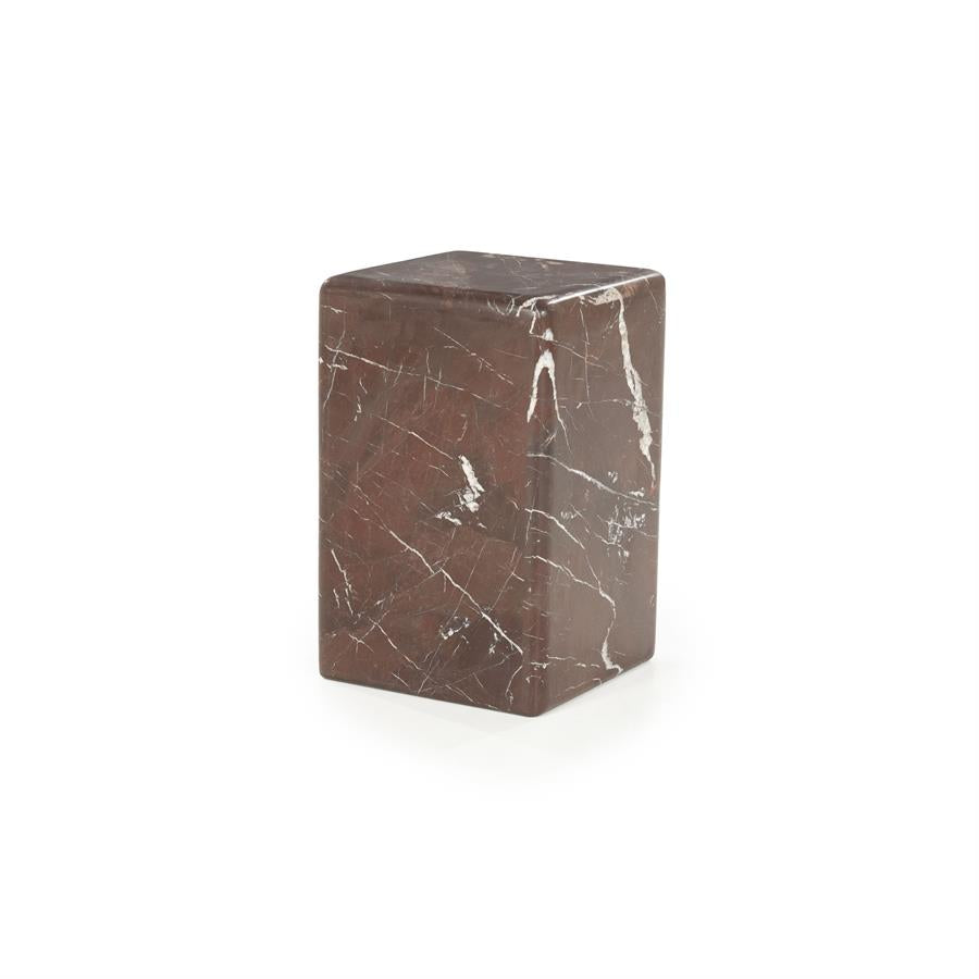 Bijzettafel  Dice | Rood Marmer