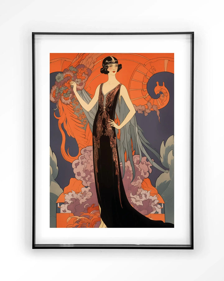 Gatsby Lady - Moderne Wanddecoratie | Artprint, Glass Art & Wandkleed
