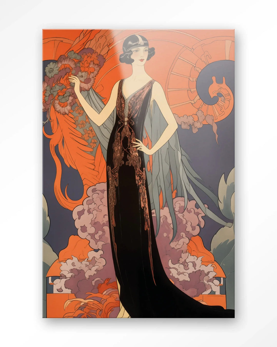 Gatsby Lady - Moderne Wanddecoratie | Artprint, Glass Art & Wandkleed