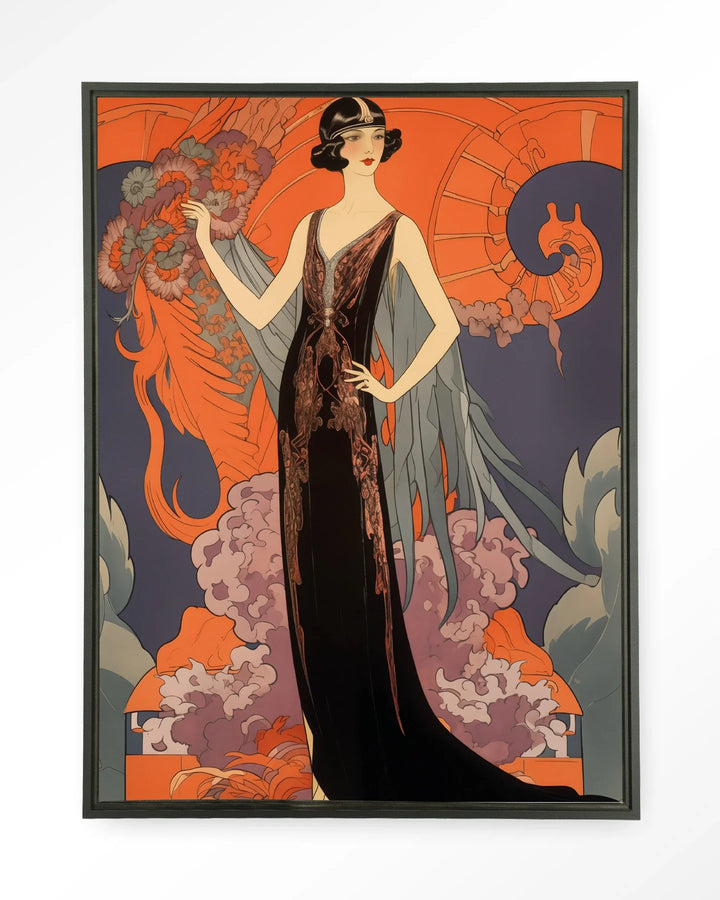 Gatsby Lady - Moderne Wanddecoratie | Artprint, Glass Art & Wandkleed