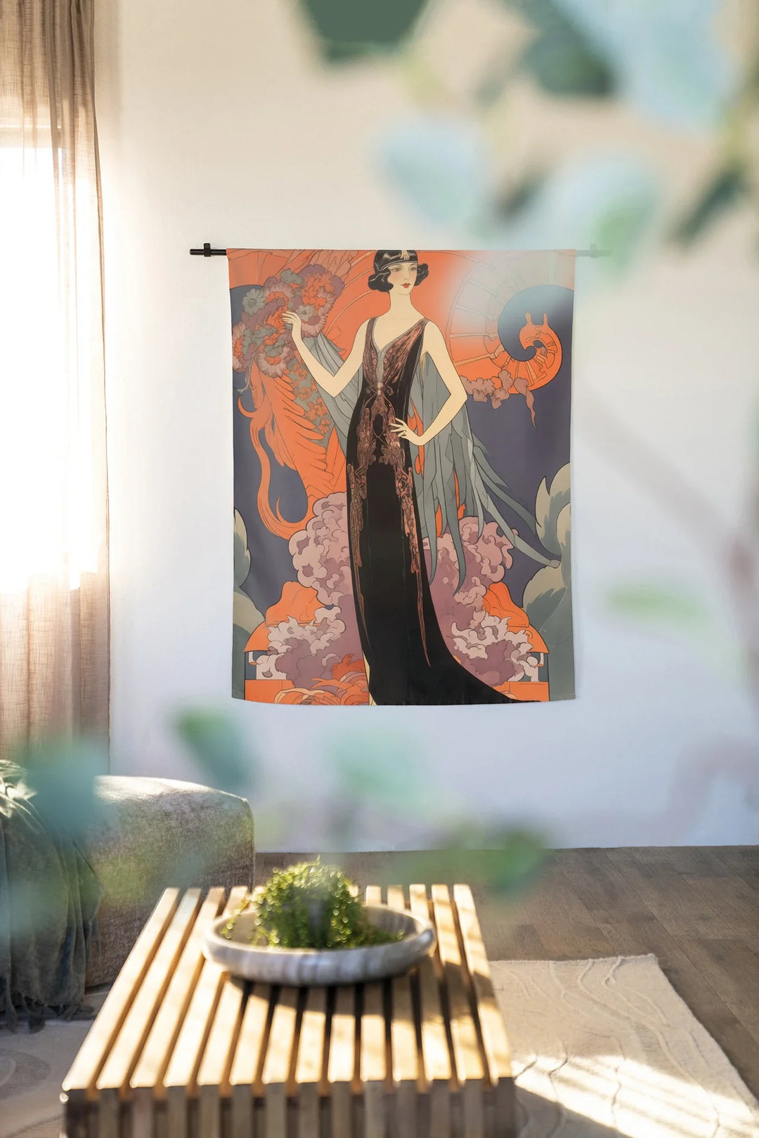Gatsby Lady - Moderne Wanddecoratie | Artprint, Glass Art & Wandkleed