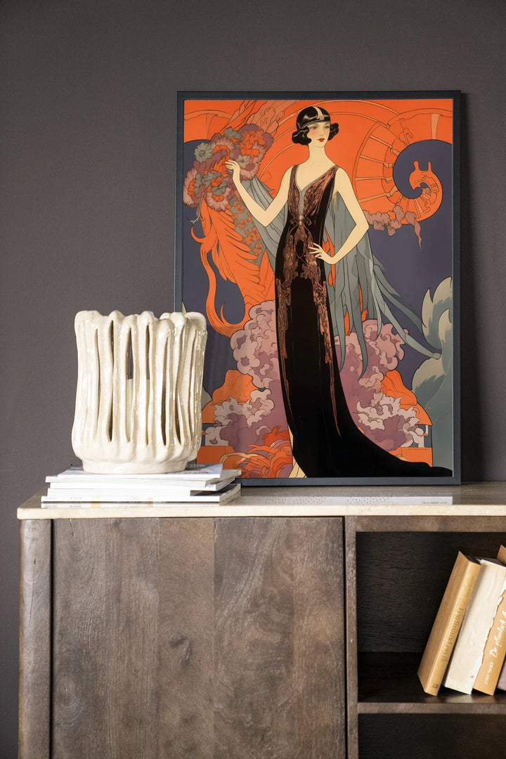 Gatsby Lady - Moderne Wanddecoratie | Artprint, Glass Art & Wandkleed