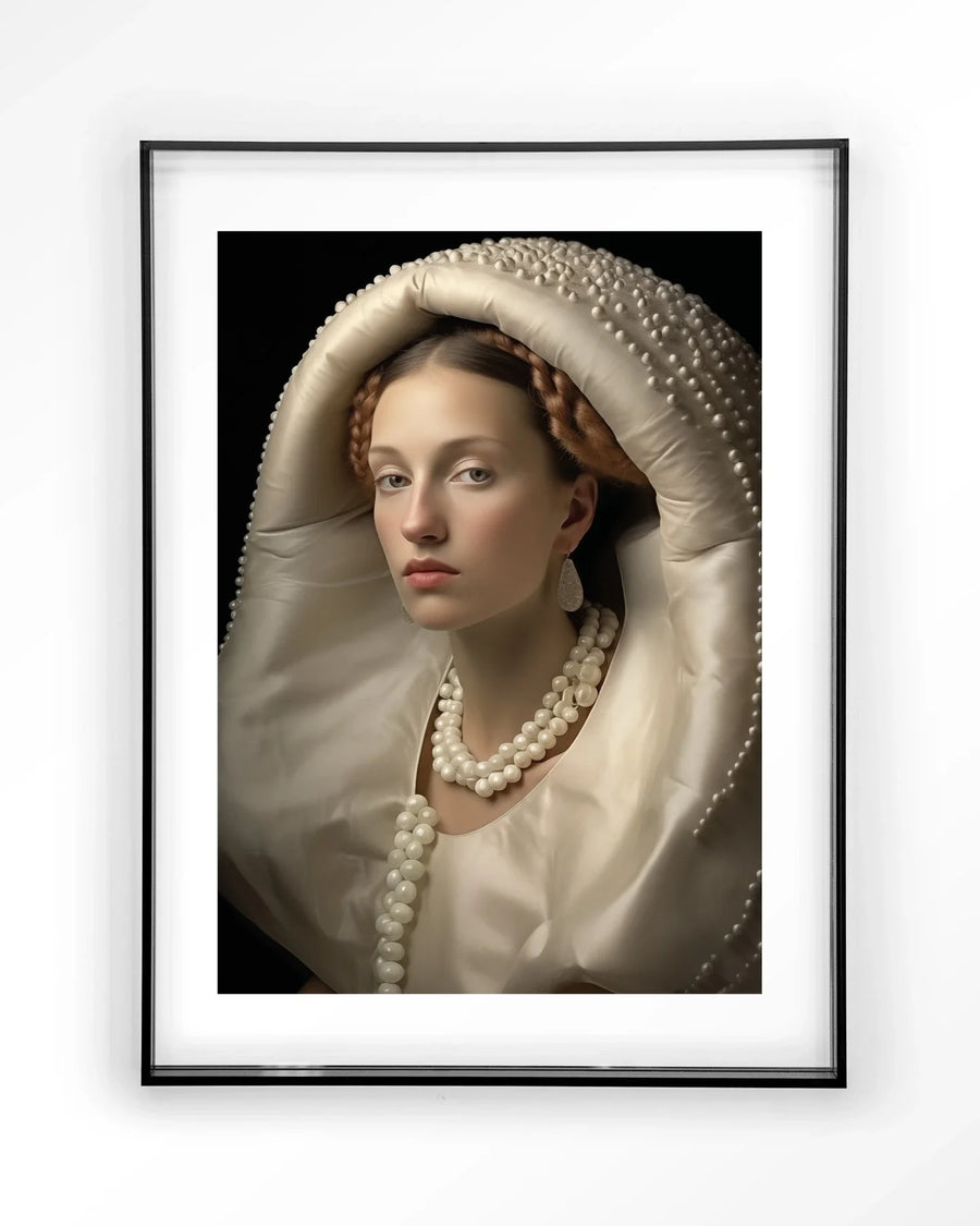 Queen of Pearls - Moderne Wanddecoratie | Artprint, Glass Art & Wandkleed