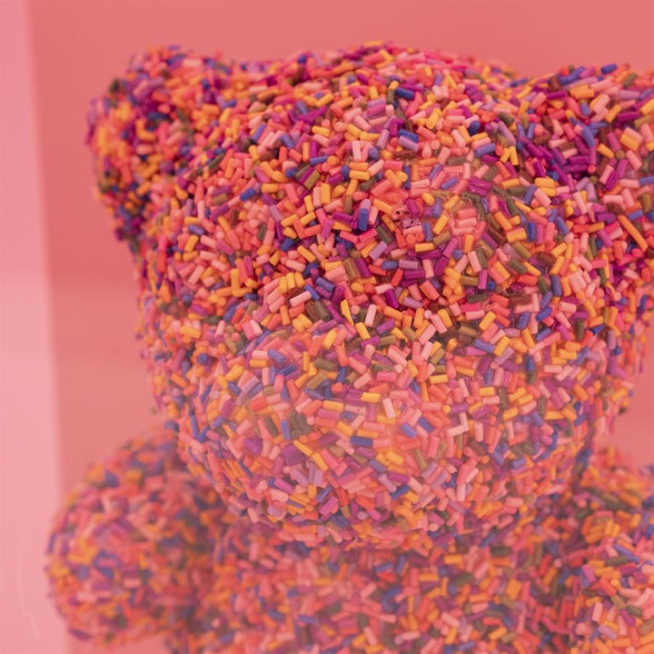 Wand decoratie Teddy | Roze Acryl, Rubber & Foam
