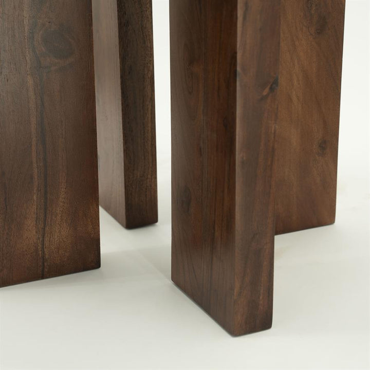 Bijzettafel Eliana | Bruin Mangohout & Keramiek