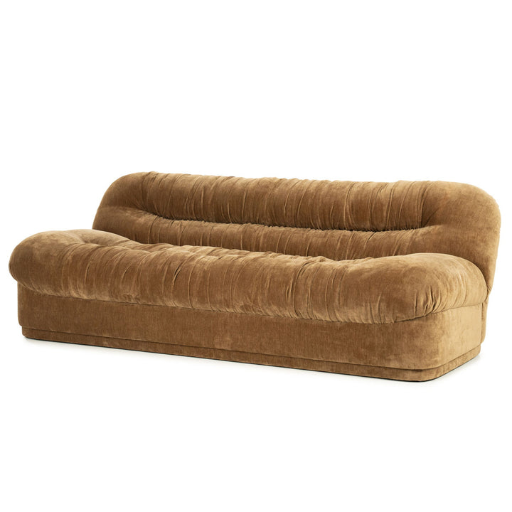 Bank Nook – polyester & metaal mosterd