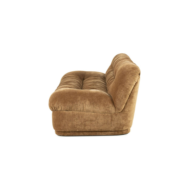 Bank Nook – polyester & metaal mosterd