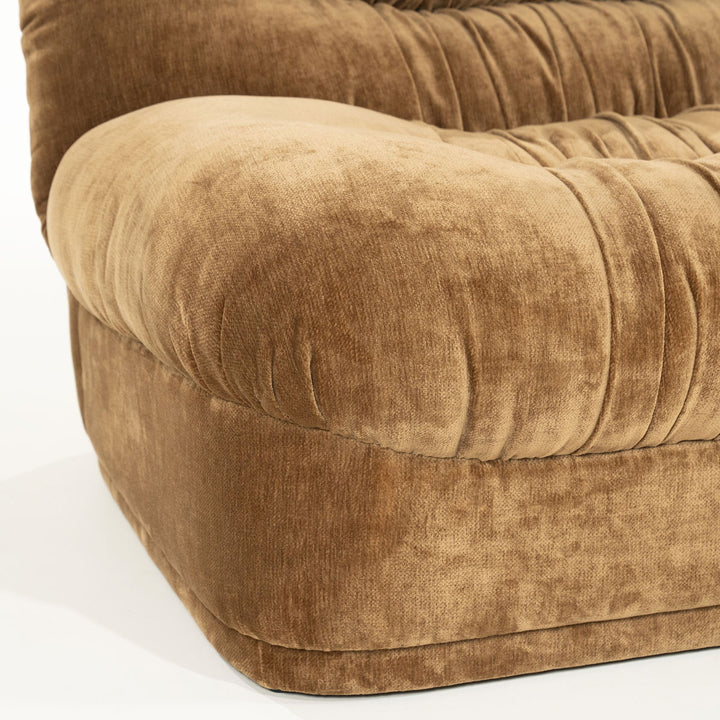 Bank Nook – polyester & metaal mosterd