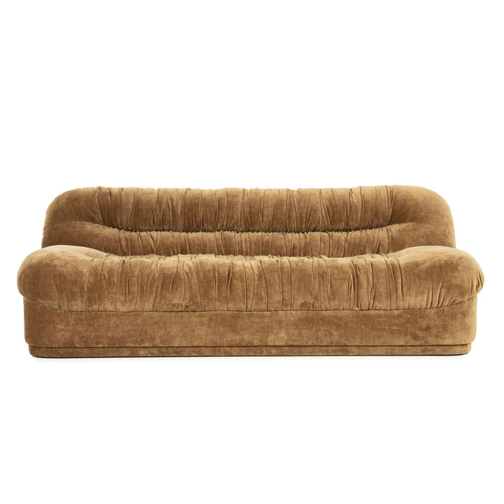 Bank Nook – polyester & metaal mosterd